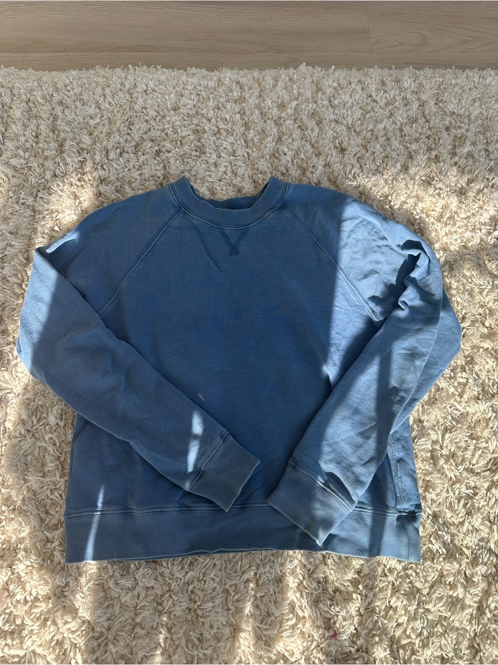LA HEARTS Womens Slate Blue Crewneck Sweatshirt